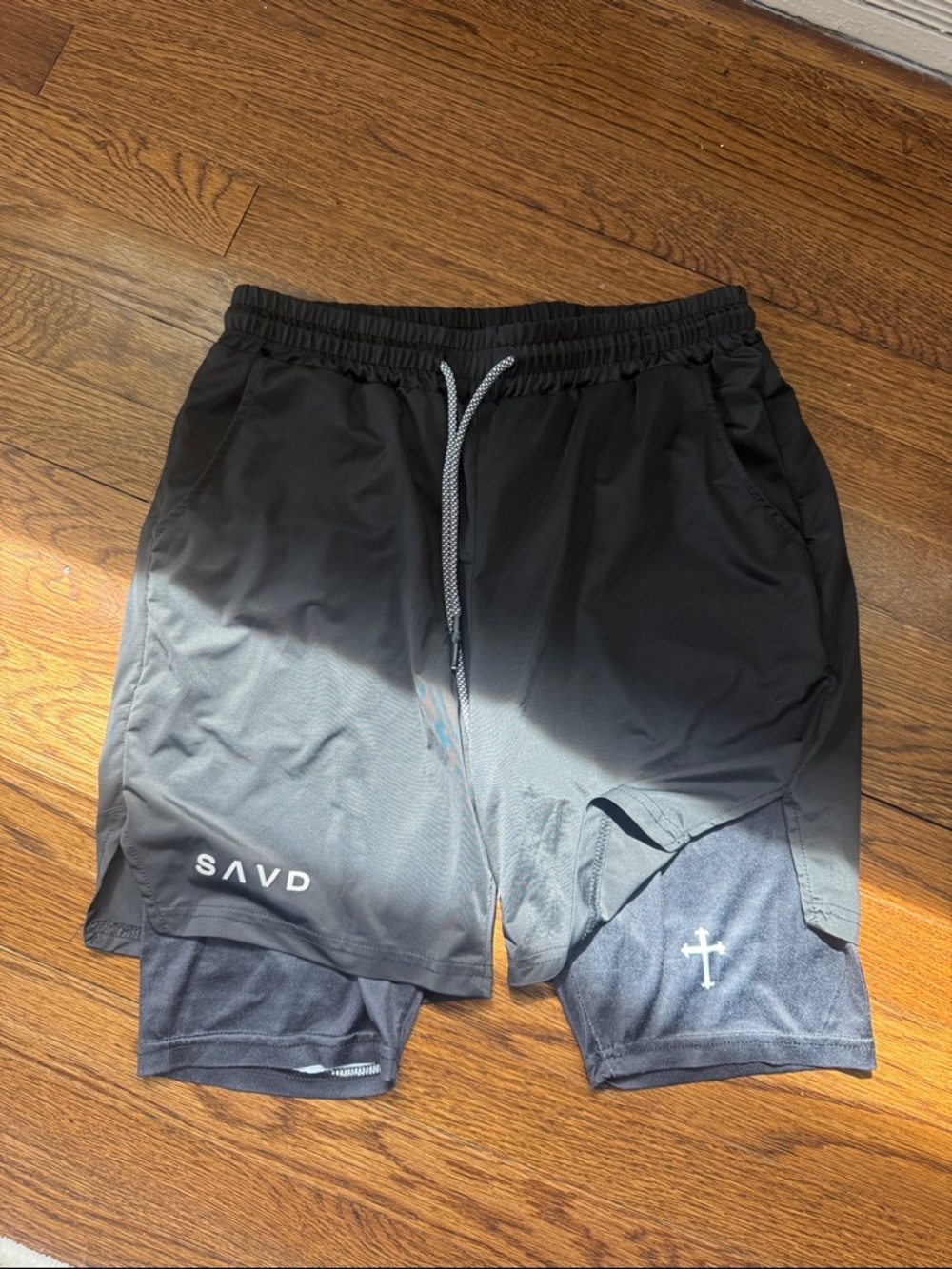 Men's Black Performance 2-in-1 Shorts